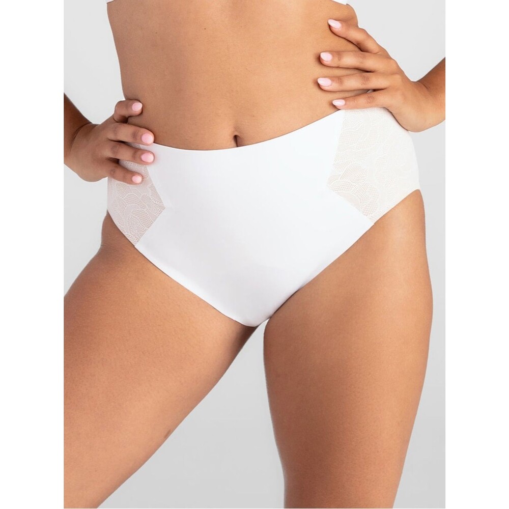 NWT Honeylove CrossOver Lace Brief Shaping Underwear White Size Large Set of 3
